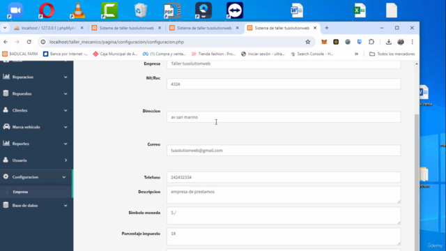 sistema de taller mecanico php mysql con codigo – Screenshot 4