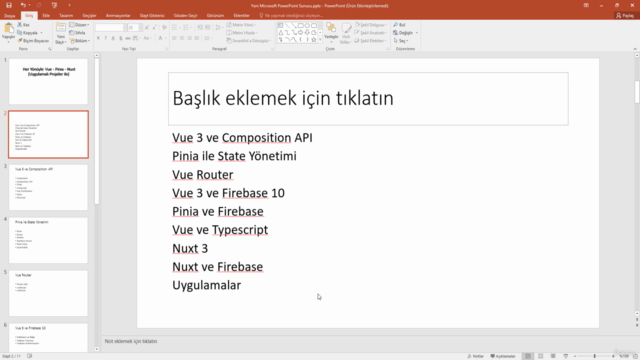 Her Yönüyle Vue - Pinia - Nuxt (Uygulamalı Projeler ile) – Screenshot 1