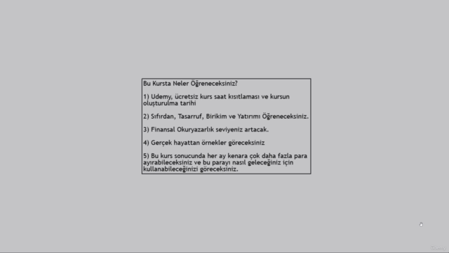 Tasarruf Birikim ve Yatırım - Finansal Okuryazarlık (Kurs 1) – Screenshot 1