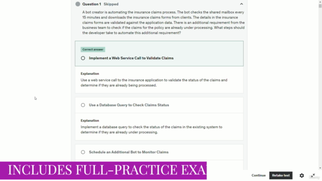 Advanced RPA Professional Exam Prep Automation 360 Exam Test – Screenshot 1