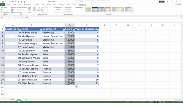 Microsoft Excel Data Analysis with Formulas and VBA – Screenshot 2