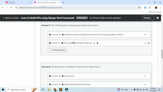 Learn to Build APIs using Django-Rest Framework – Screenshot 2