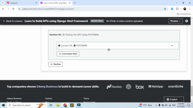 Learn to Build APIs using Django-Rest Framework – Screenshot 4