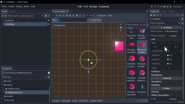برمجة الألعاب ثلاثية الأبعاد بواسطة جودوت -شرح مبسط Godot 3D – Screenshot 1