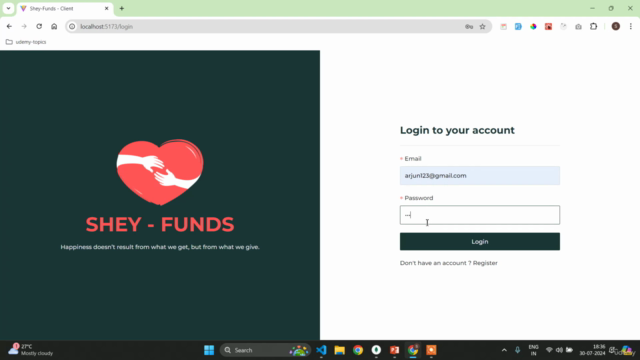 MERN Stack Charity and Crowd Funding App – Screenshot 1