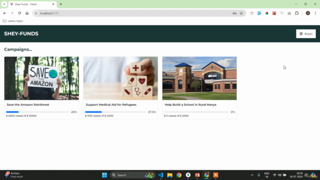 MERN Stack Charity and Crowd Funding App – Screenshot 2