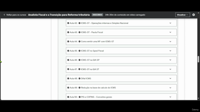 Curso Analista Fiscal e a Transição para Reforma tributária – Screenshot 3