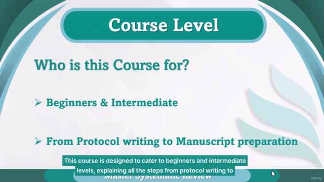 Master Systematic Review; A Step-by-Step Guidance (Module 1) – Screenshot 3