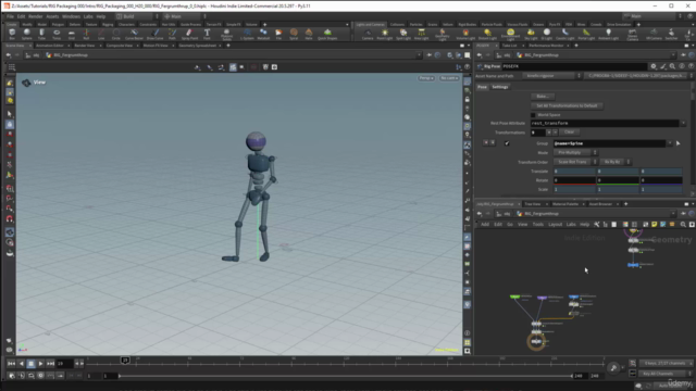 Houdini KineFX Rig Packaging – Screenshot 1