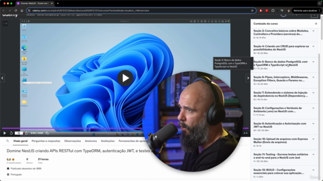 NestJS para REST API com TypeORM, Autenticação JWT e Testes – Screenshot 2