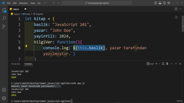 JavaScript Hızlı Başlangıç Kursu - Temel JavaScript Eğitimi – Screenshot 4