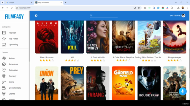 React JS 2025 Build Complete AI Powered Movie Application – Screenshot 1