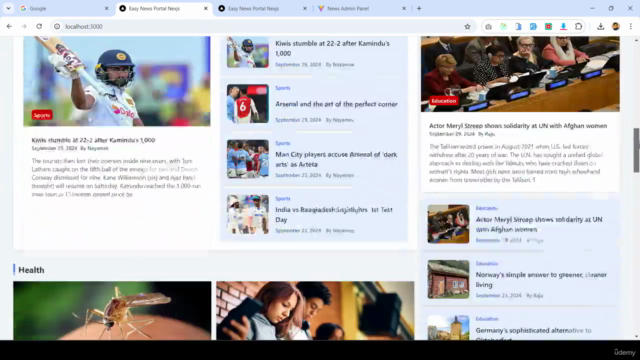 Next.js & React - Build Full Stack News Portal Application – Screenshot 1