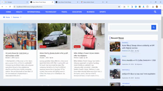 Next.js & React - Build Full Stack News Portal Application – Screenshot 3
