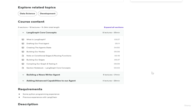 LangGraph: From Basics to Advanced AI Agents with LLMs – Screenshot 1