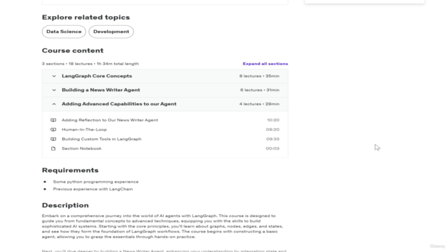LangGraph: From Basics to Advanced AI Agents with LLMs – Screenshot 2