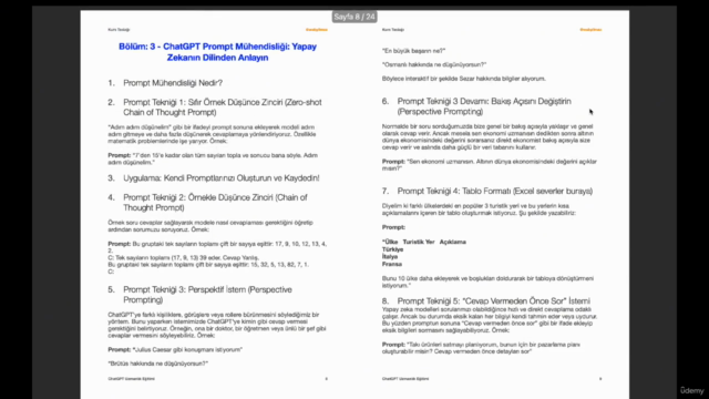 Yapay Zeka ve ChatGPT Uzmanlık Eğitim Seti | Sertifikalı – Screenshot 4