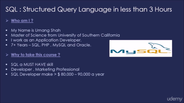 Learn SQL and MySQL in 3 Hours – Screenshot 2