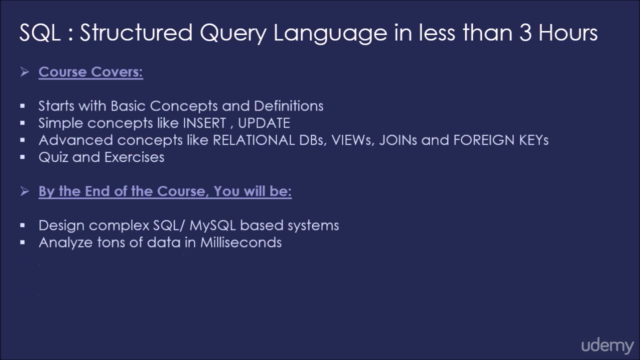 Learn SQL and MySQL in 3 Hours – Screenshot 4