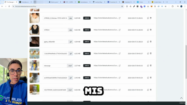 Crea un Gestor de Archivos con AWS, VIMEO, CLOUDINARY y PHP – Screenshot 3