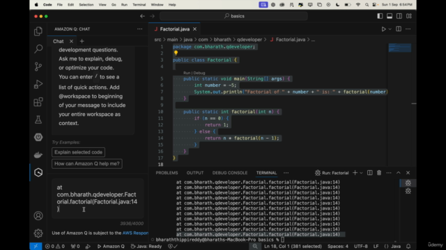 Amazon Q Developer for Java & Spring Boot Developers – Screenshot 2
