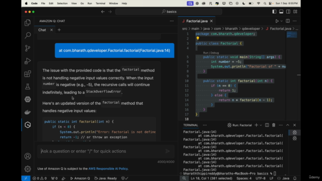 Amazon Q Developer for Java & Spring Boot Developers – Screenshot 4