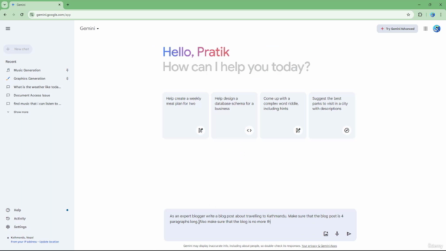 Learning Google Gemini from Scratch – Screenshot 2