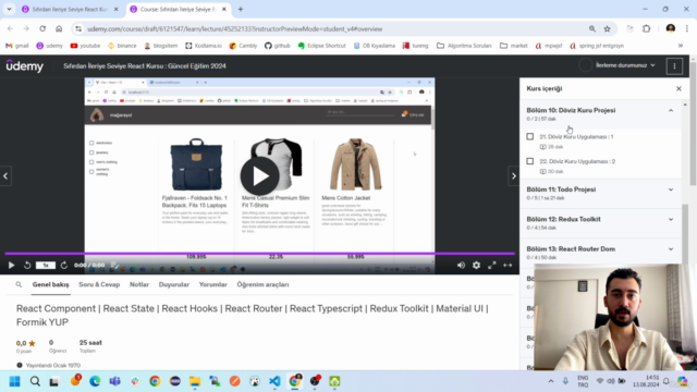 Sıfırdan İleri Seviye React Kursu : Güncel Eğitim 2024 – Screenshot 1