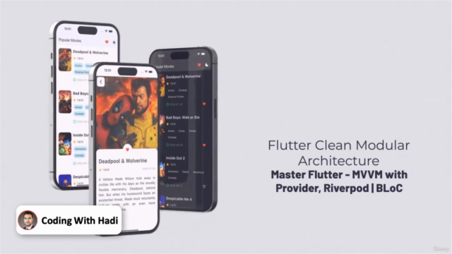 Advanced Flutter: MVVM with Provider, Riverpod | BLoC – Screenshot 1