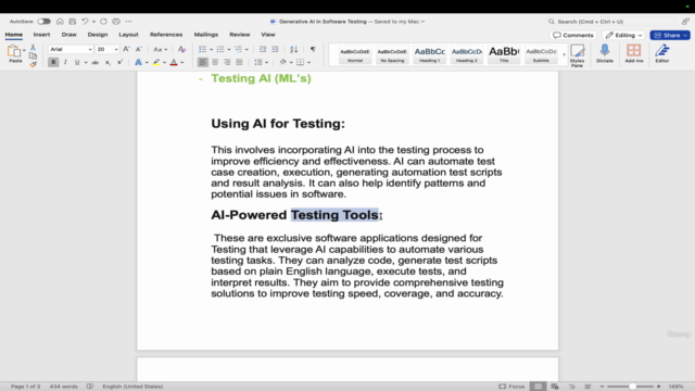 Learn Generative AI & AI Agents for Software Testing – Screenshot 2
