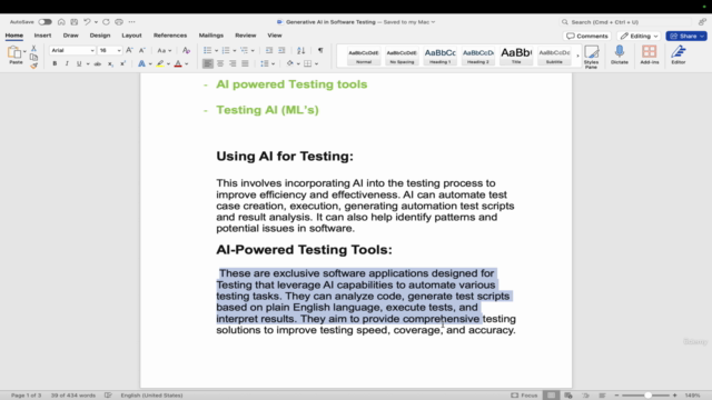 Learn Generative AI & AI Agents for Software Testing – Screenshot 3
