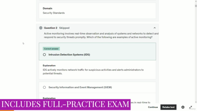 CompTIA Cybersecurity Analyst (CySA+) Mock Exam Test – Screenshot 1