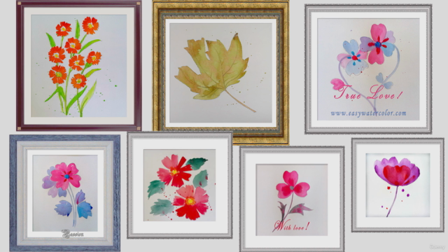 Inspiring Watercolor for beginners: Simply Beautiful Flowers – Screenshot 2