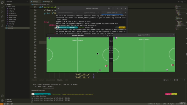Desenvolva Jogos multiplayer online com Pygame e Sockets – Screenshot 3