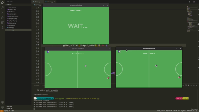Desenvolva Jogos multiplayer online com Pygame e Sockets – Screenshot 4