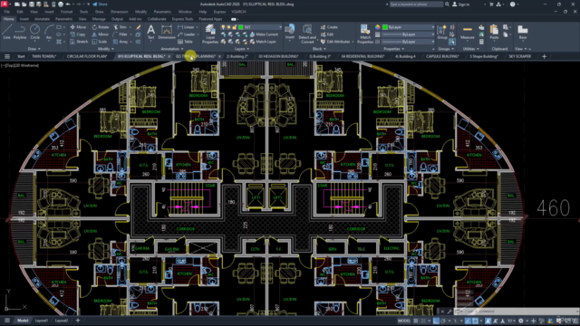 10x Faster Multi-Storey Building Planning AutoCAD YQArch – Screenshot 1