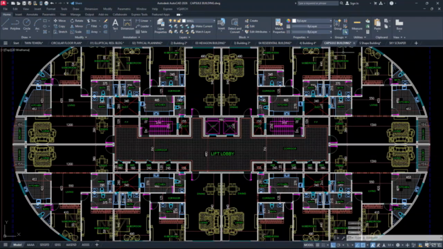 10x Faster Multi-Storey Building Planning AutoCAD YQArch – Screenshot 3