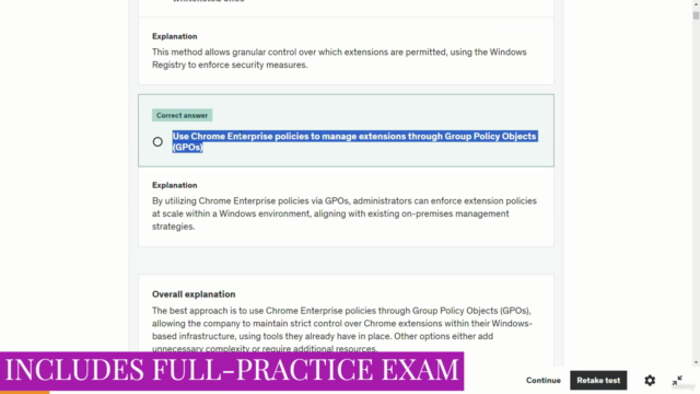 Professional Google Workspace Administrator Mock Exam Test – Screenshot 1