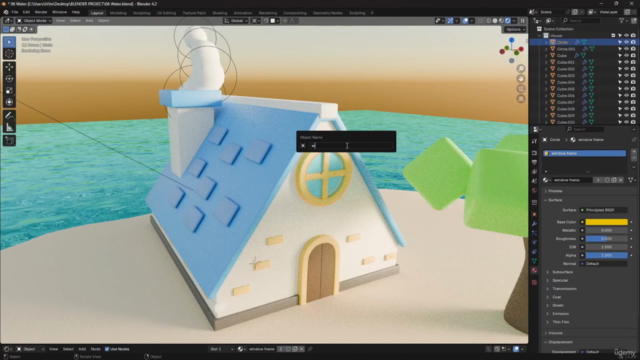 Blender Beginners Course | Make Stylized House in Blender – Screenshot 4