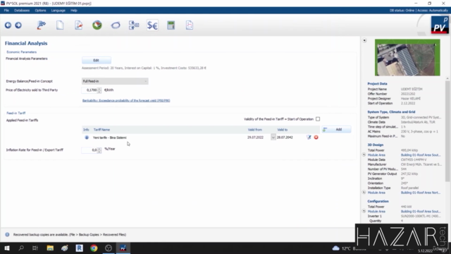 Güneş enerji sisteminin tasarımı – Screenshot 4