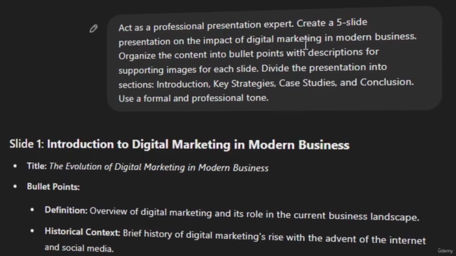 Presentations With ChatGPT: AI-Powered Content Creation – Screenshot 3
