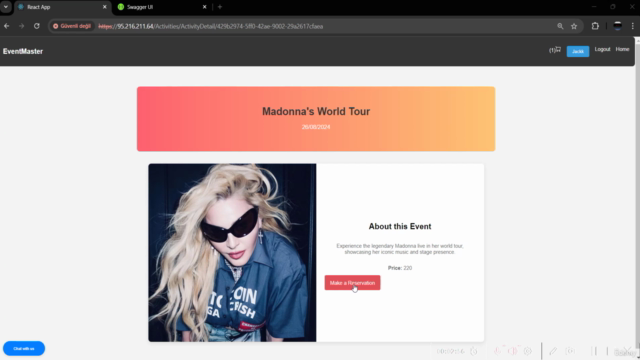 Build A EventMaster App With .Net Core And ReactJs - Redux – Screenshot 2