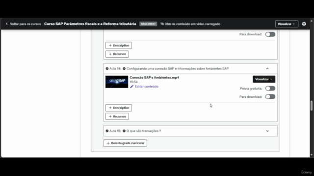 Curso SAP Parâmetros fiscais e a Reforma tributária – Screenshot 2