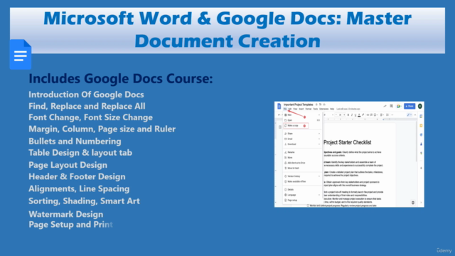 Microsoft Word & Google Docs: Master Document Creation – Screenshot 2