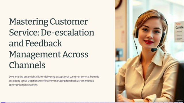 Customer service course: descalation in person, call or text – Screenshot 1