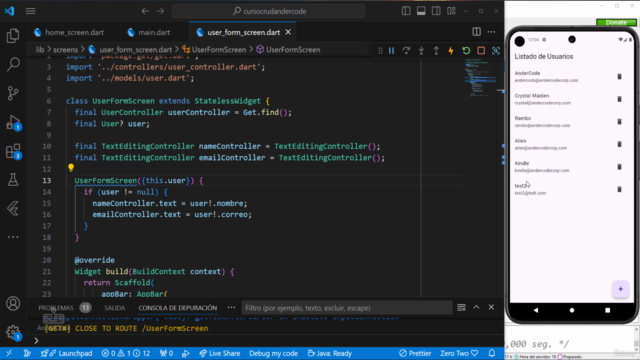Curso Completo de Flutter: CRUD con Spring Boot y MySQL – Screenshot 3