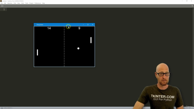 Build The Classic PONG Game With Python and Tkinter – Screenshot 2