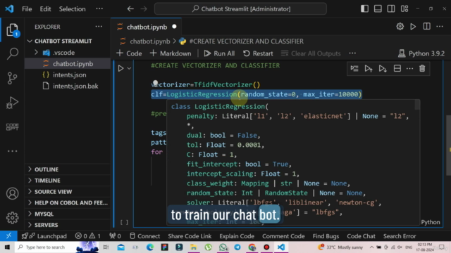 Ultimate End To End Chatbot Using Python & Streamlit Project – Screenshot 3