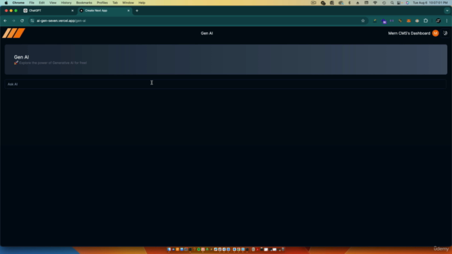 Building AI App with React NextJs TypeScript Google & Stripe – Screenshot 1