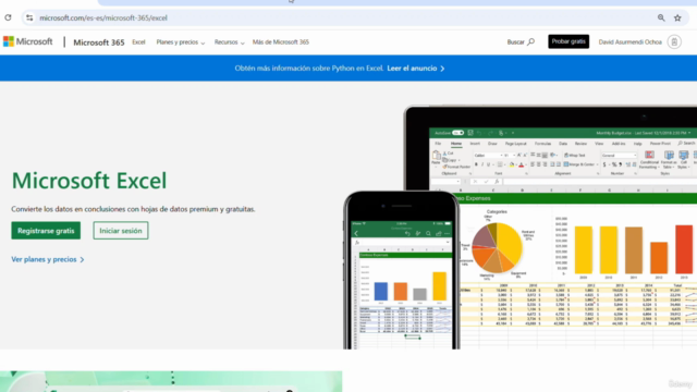 Curso de Microsoft Excel Vol. 1: Iniciación a Excel. – Screenshot 2